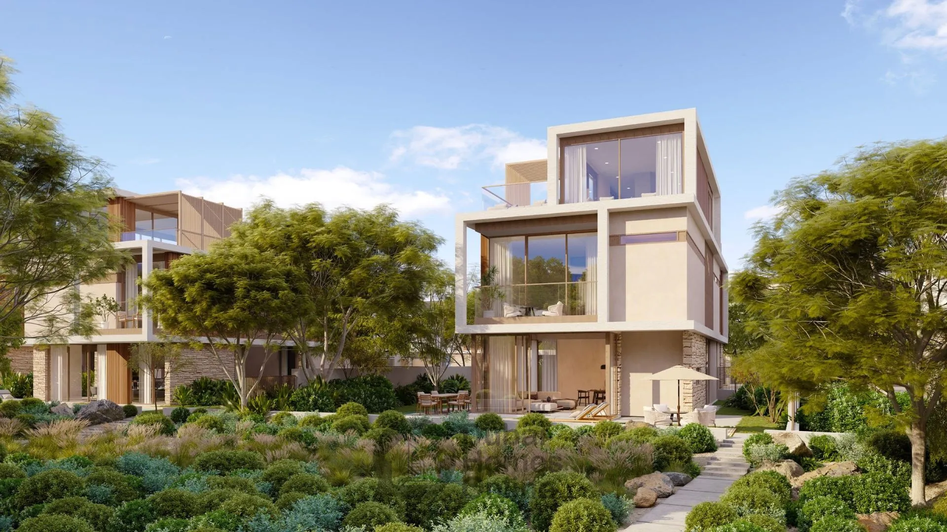 پروژه ویلایی اکرس مراس: خرید ویلای لوکس در دبی در منطقه دبی‌ لند