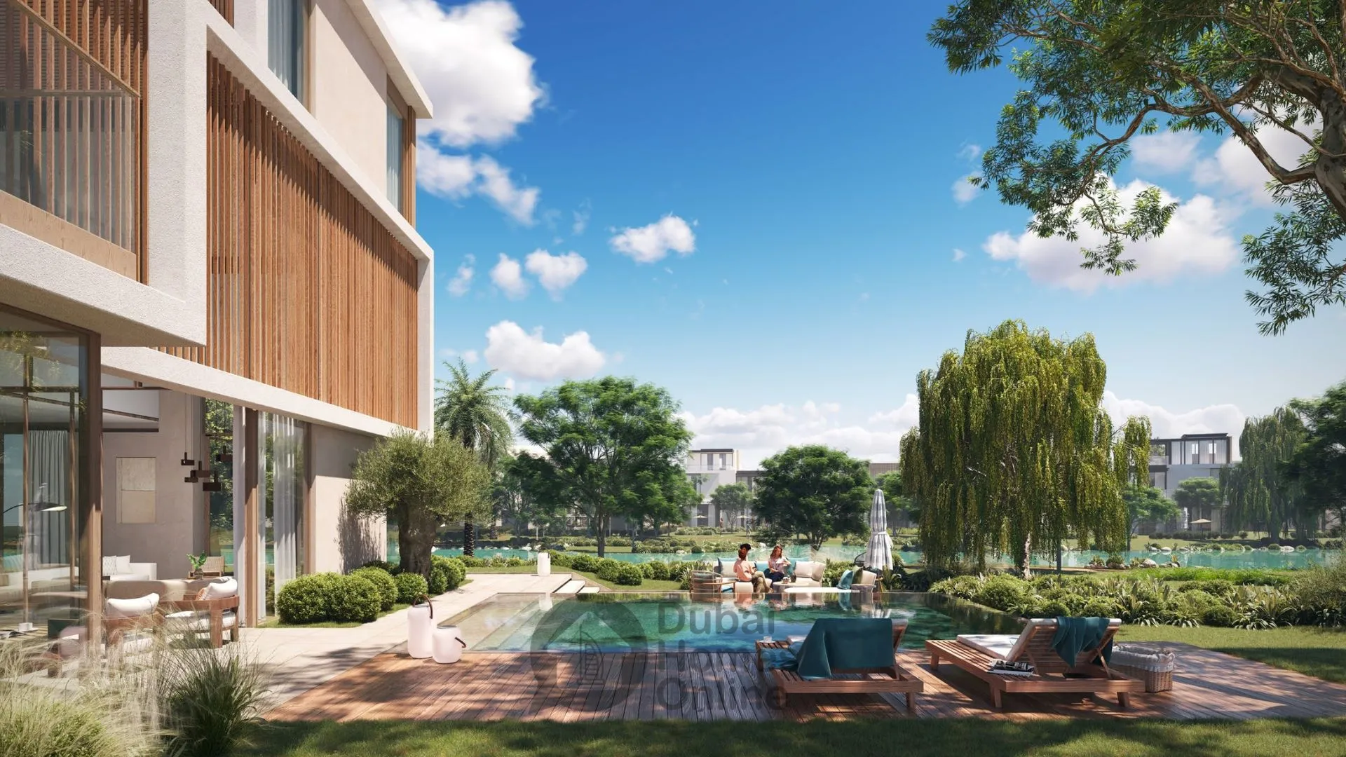 پروژه ویلایی اکرس مراس: خرید ویلای لوکس در دبی در منطقه دبی‌ لند