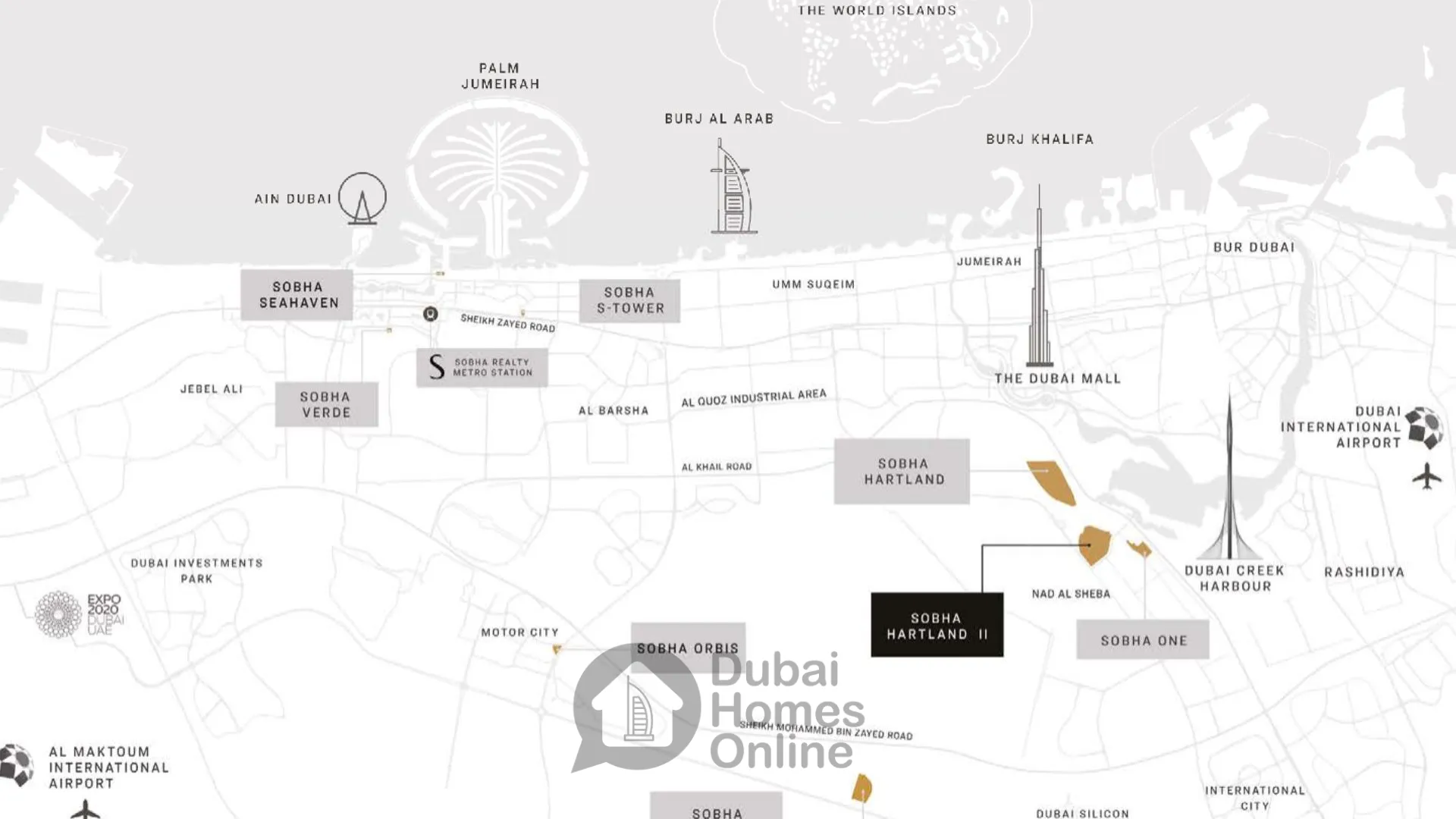 مشروع شوبا سكاي فيو سبكترا: شقق للبيع في سوبها هارتلاند 2 دبي