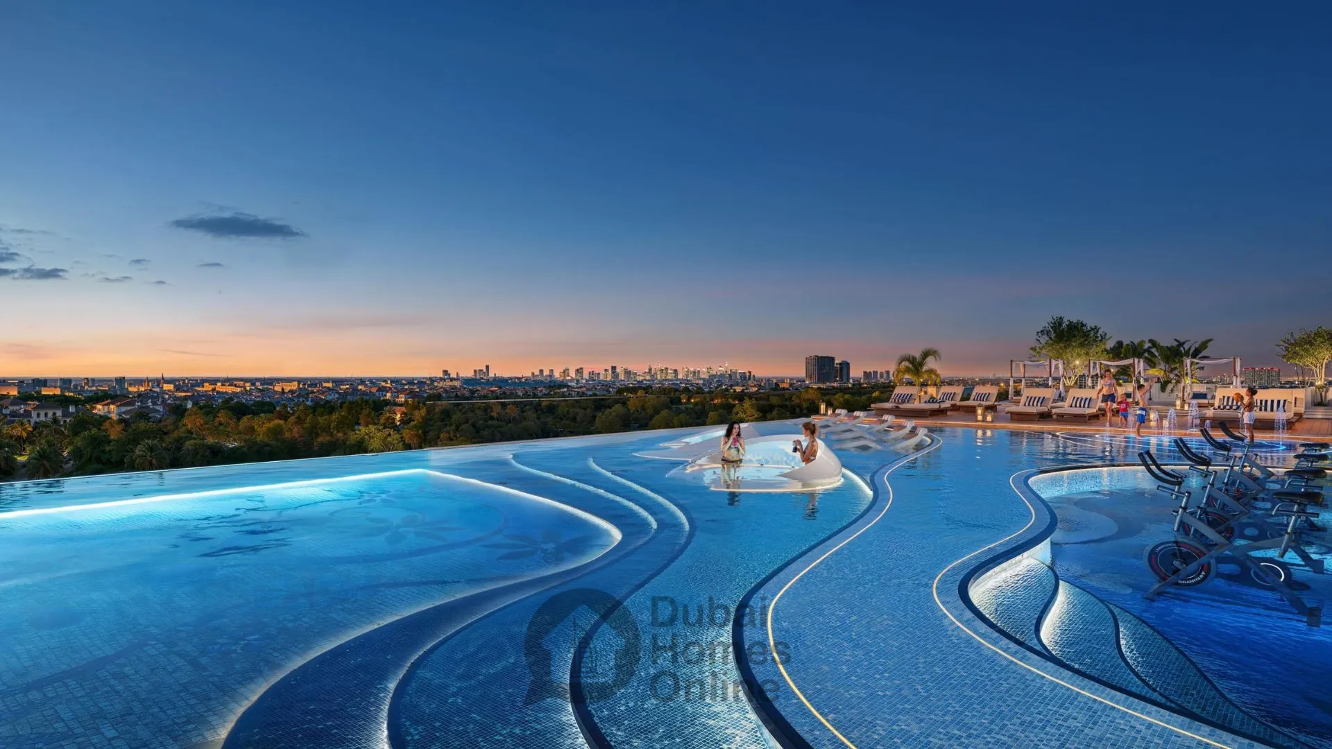 آپارتمان های دانوب اسپارکلز دبی در منطقه الفرجان دبی