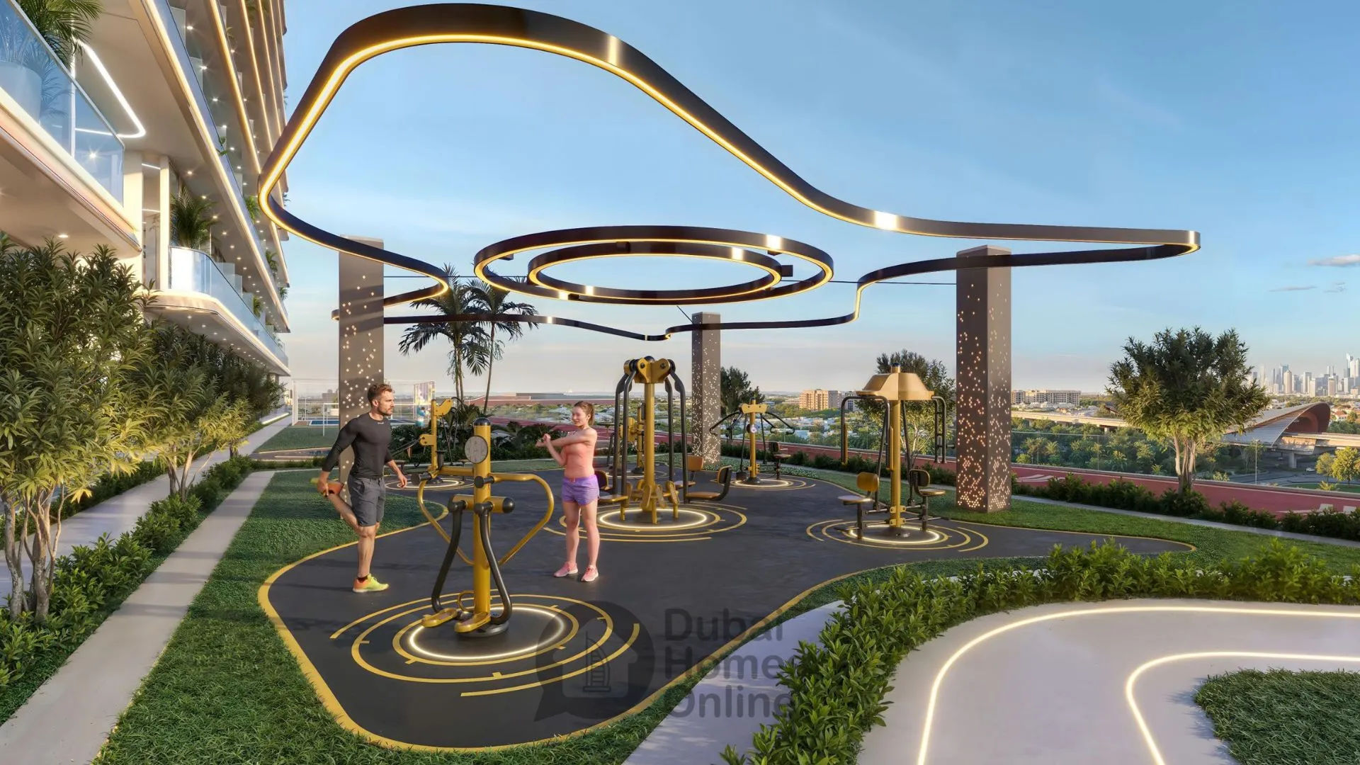 آپارتمان های دانوب اسپارکلز دبی در منطقه الفرجان دبی