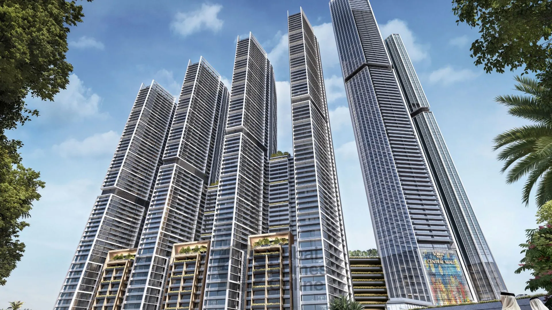 شقق شوبا سنترال للبيع في دبي على شارع الشيخ زايد دبي