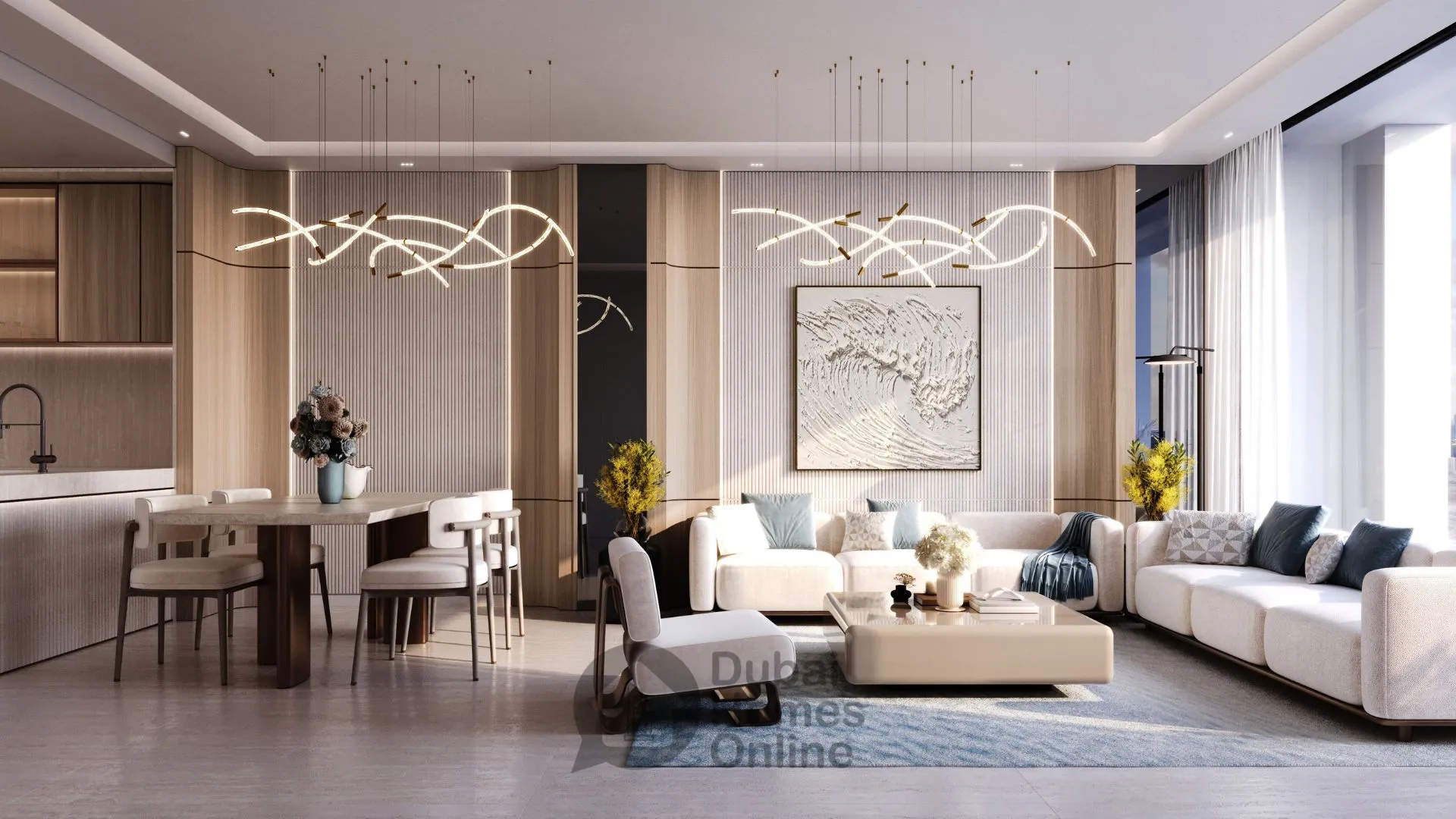 خرید آپارتمان‌های بن غاطی تویلایت در منطقه الجداف دبی