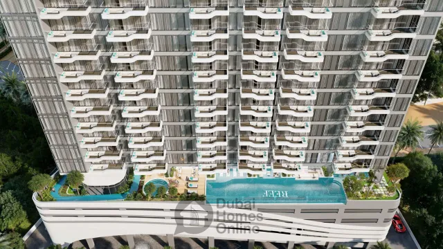 Reef 998 Apartments at Dubai Land Residence Complex + Price and Details
