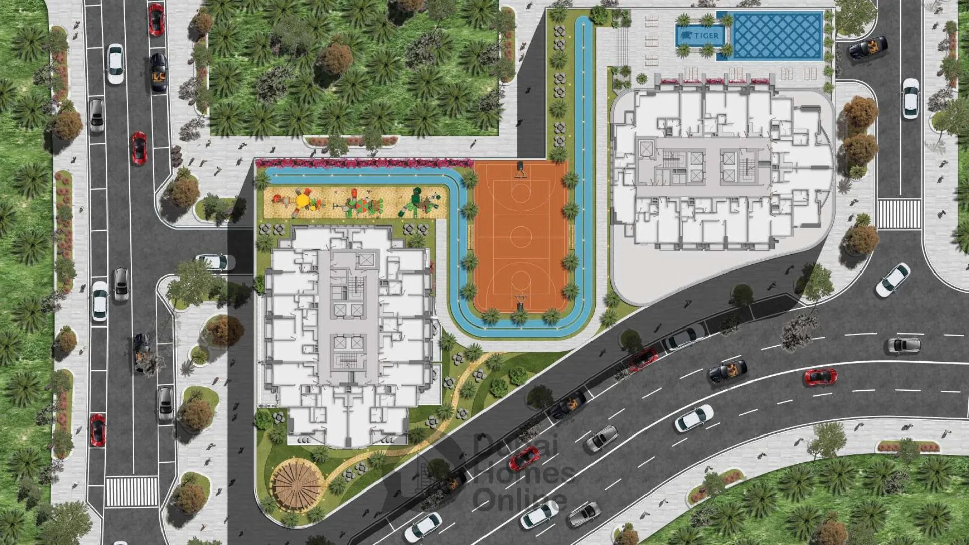 خرید آپارتمان‌های تایگر کلود تاور در منطقه جی وی تی دبی 