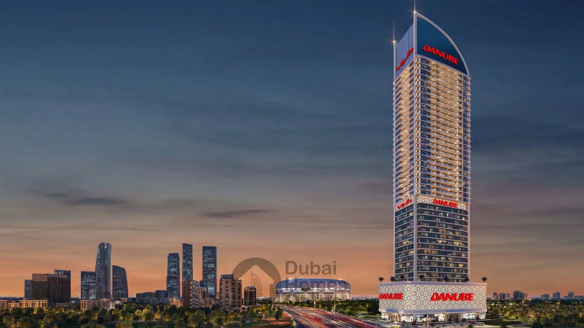 پروژه آسپیرز از دانوب در دبی اسپورت سیتی + قیمت و جزئیات