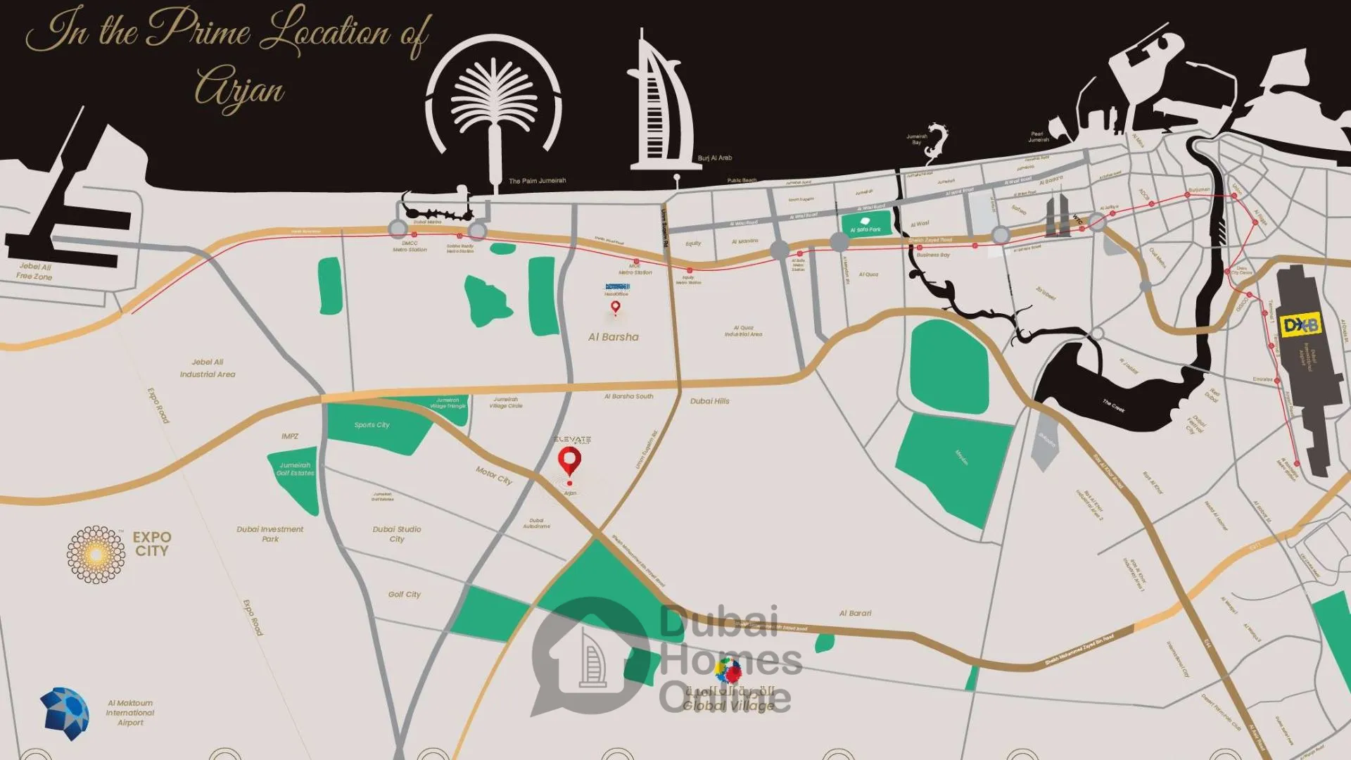 Elevate By Prescott Real Estate at Arjan in Dubai