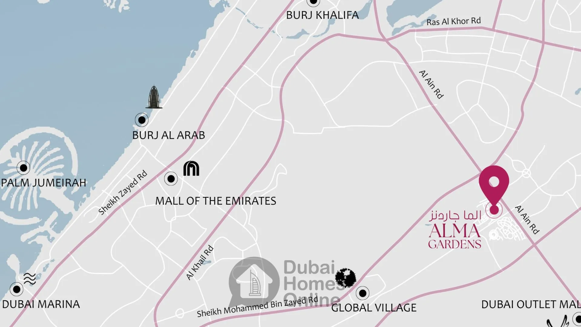 Alma Gardens Apartments in Dubailand + Price And Details