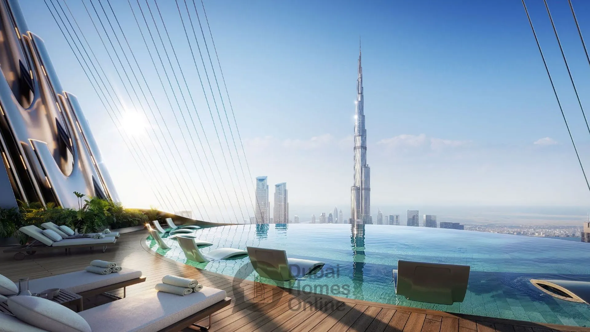 آپارتمان‌های بن غاطی اسکای بلید برای خرید در داون تاون دبی