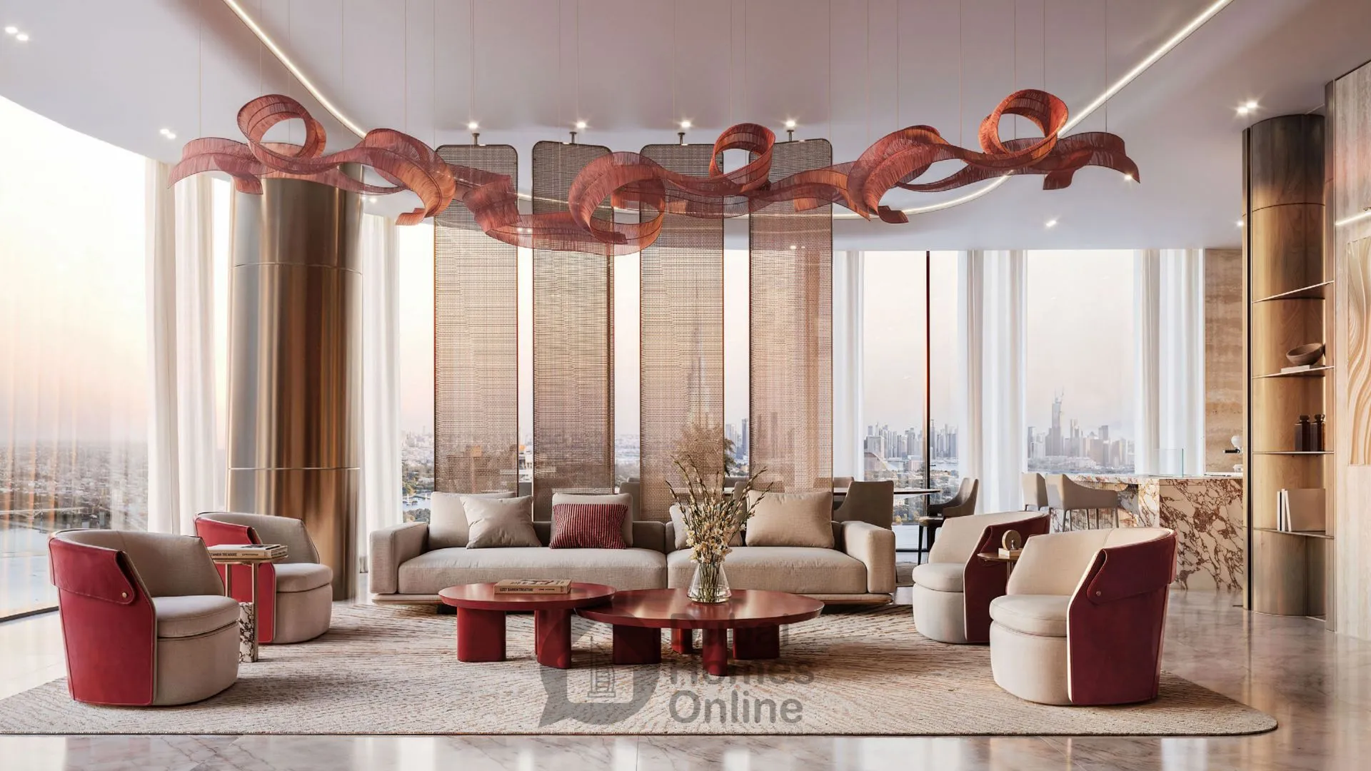 آپارتمان‌های بن غاطی اسکای بلید برای خرید در داون تاون دبی