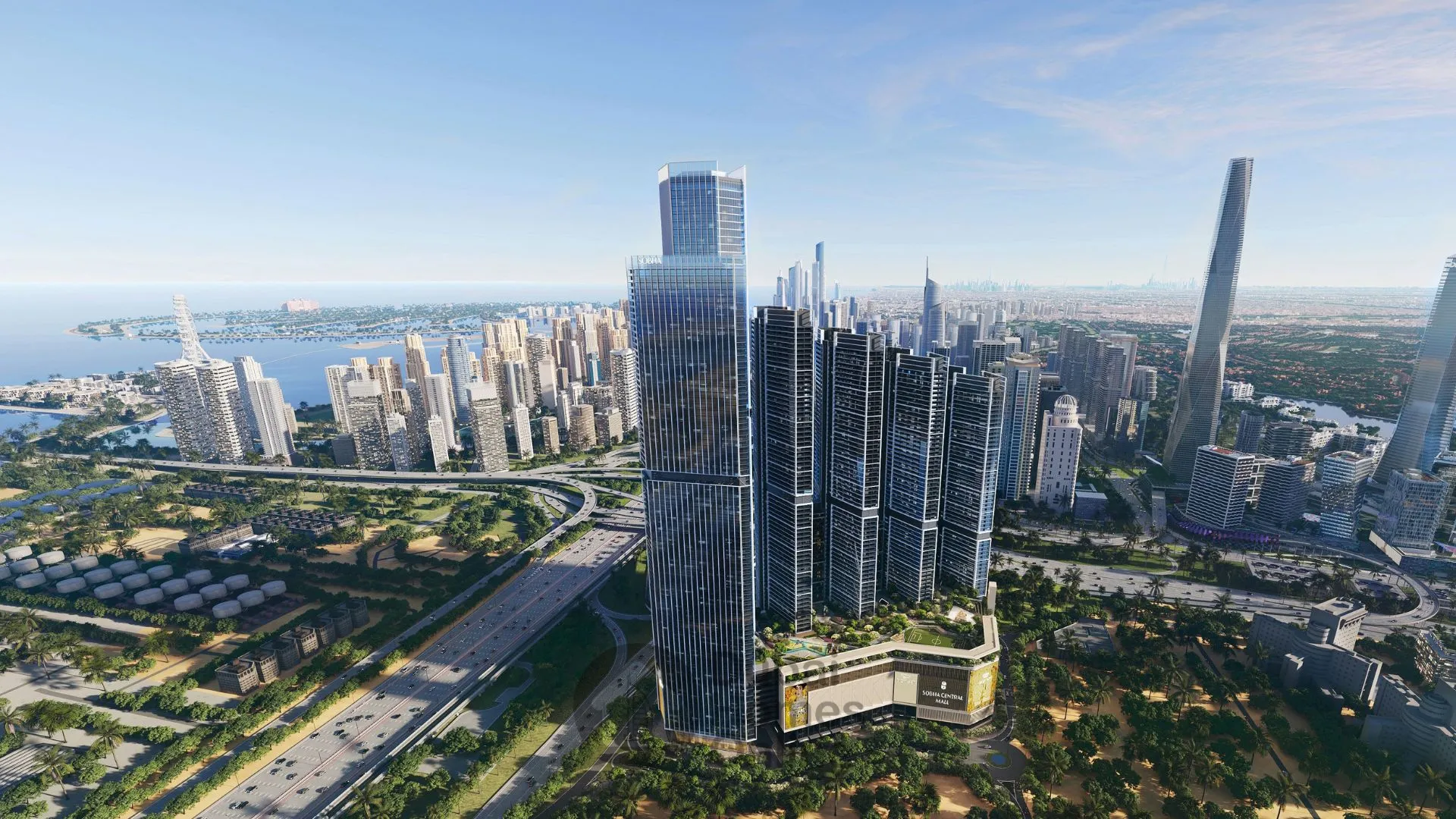 شقق ذا ترانكويل للبيع في شوبا سنترال بشارع الشيخ زايد، دبي