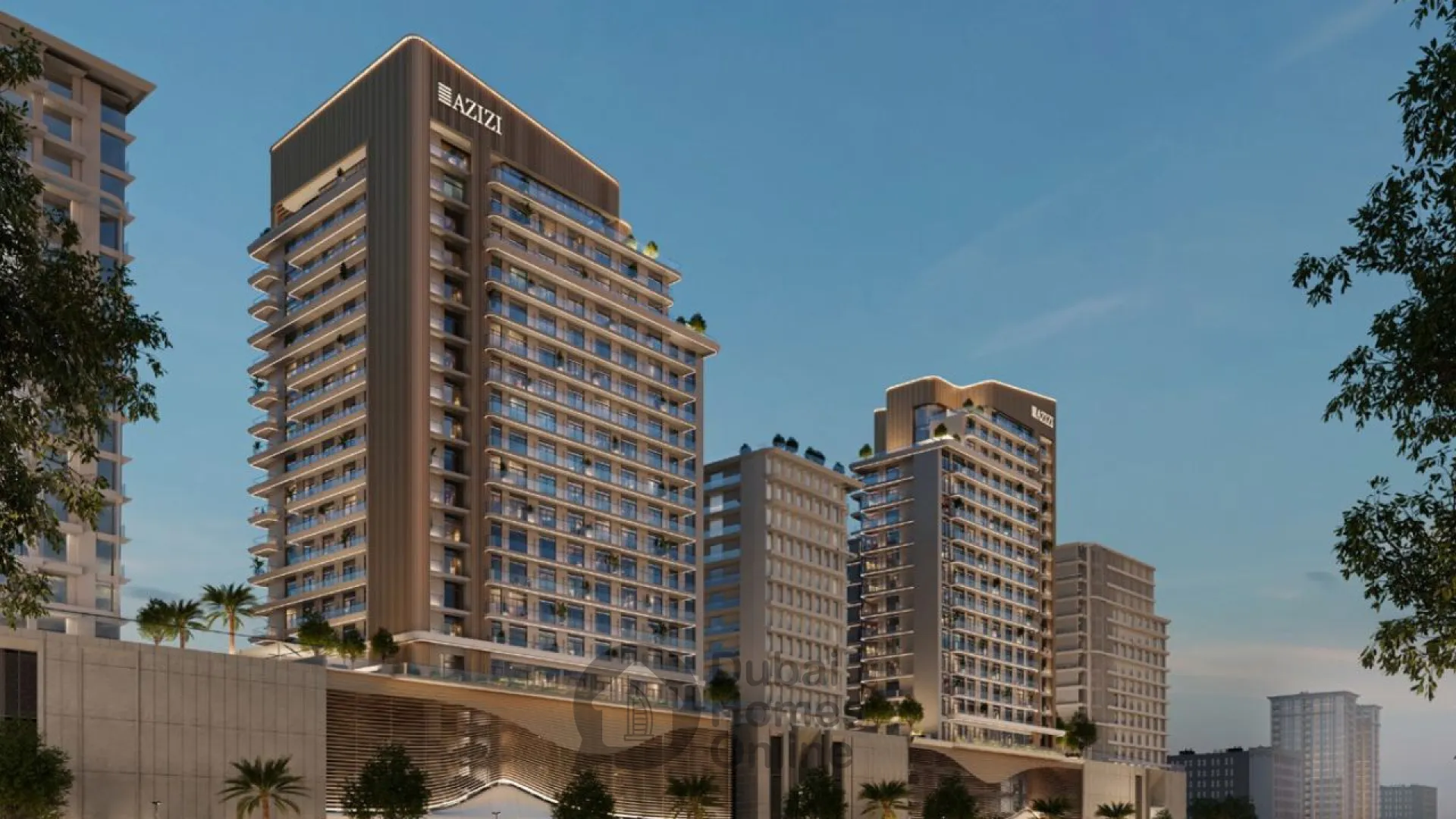 خرید آپارتمان‌ در پروژه عزیزی لیلی در منطقه الجداف دبی