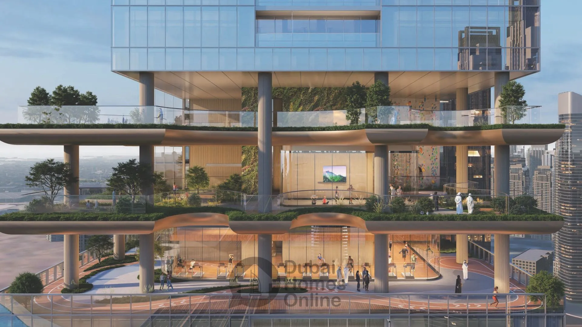 مشروع شقق شوبا سكاي باركس للبيع في الخليج التجاري بدبي