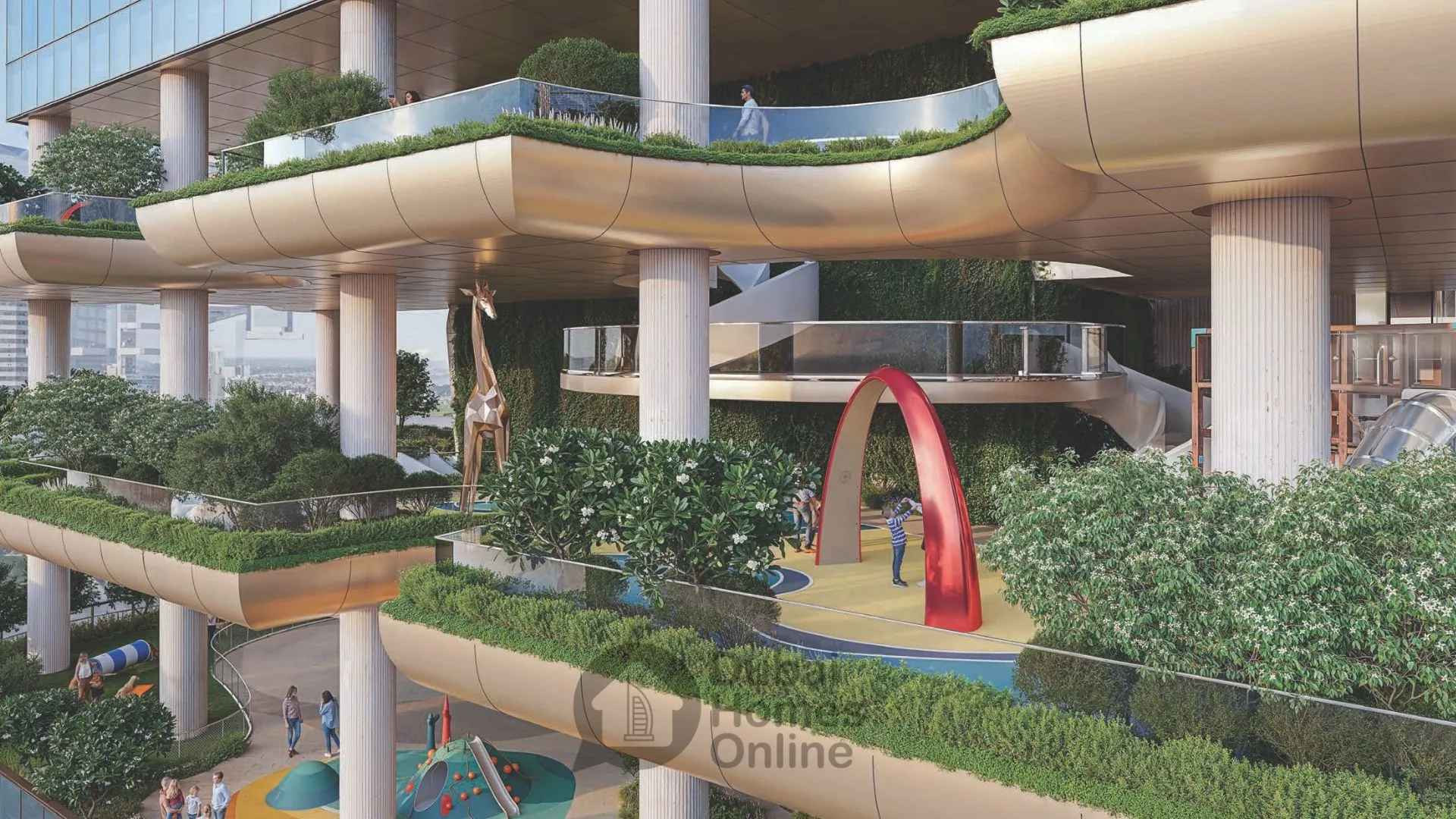 مشروع شقق شوبا سكاي باركس للبيع في الخليج التجاري بدبي