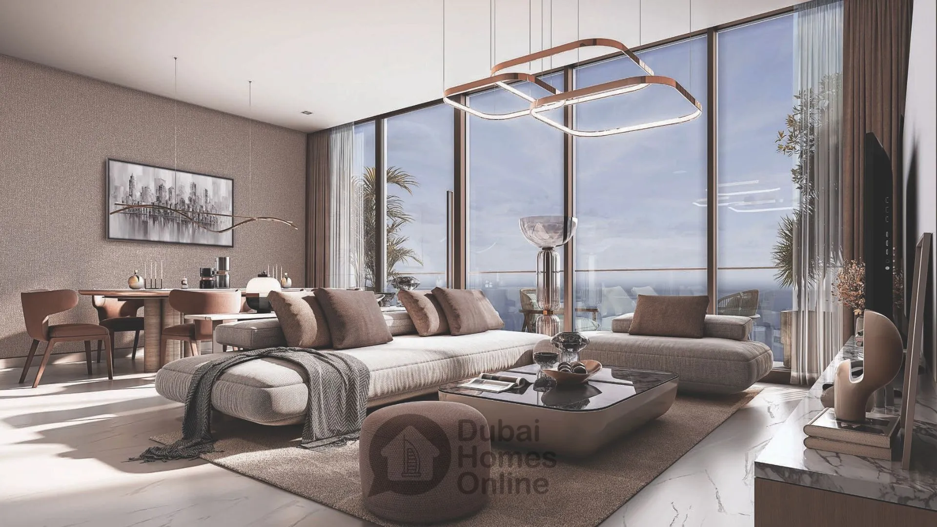 مشروع شقق شوبا سكاي باركس للبيع في الخليج التجاري بدبي