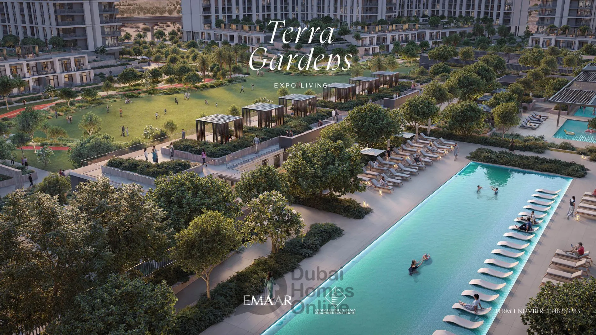 شقق وتاون هاوس تيرا جاردنز من إعمار للبيع في إكسبو ليفينج دبي