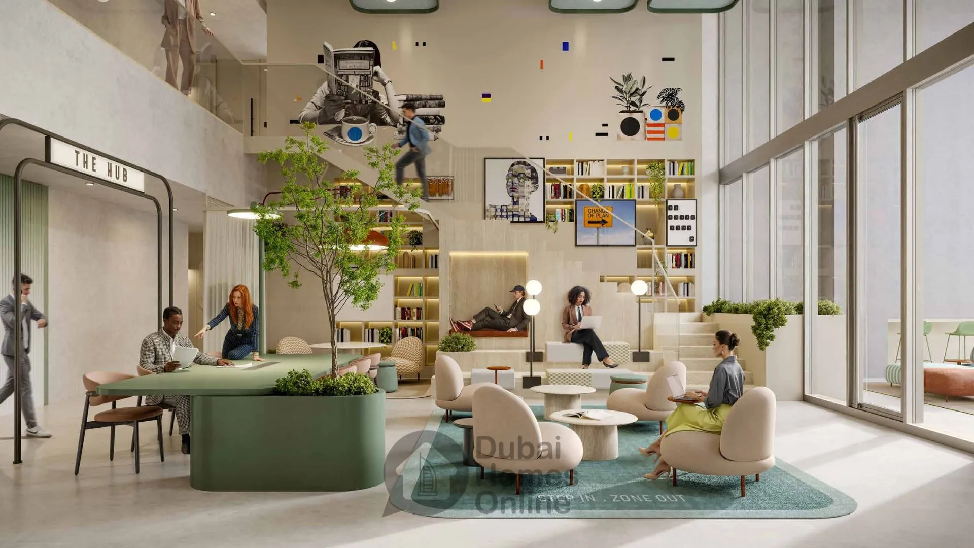 مكاتب اتش كيو من روف من شركة إرث للبيع في الخليج التجاري دبي