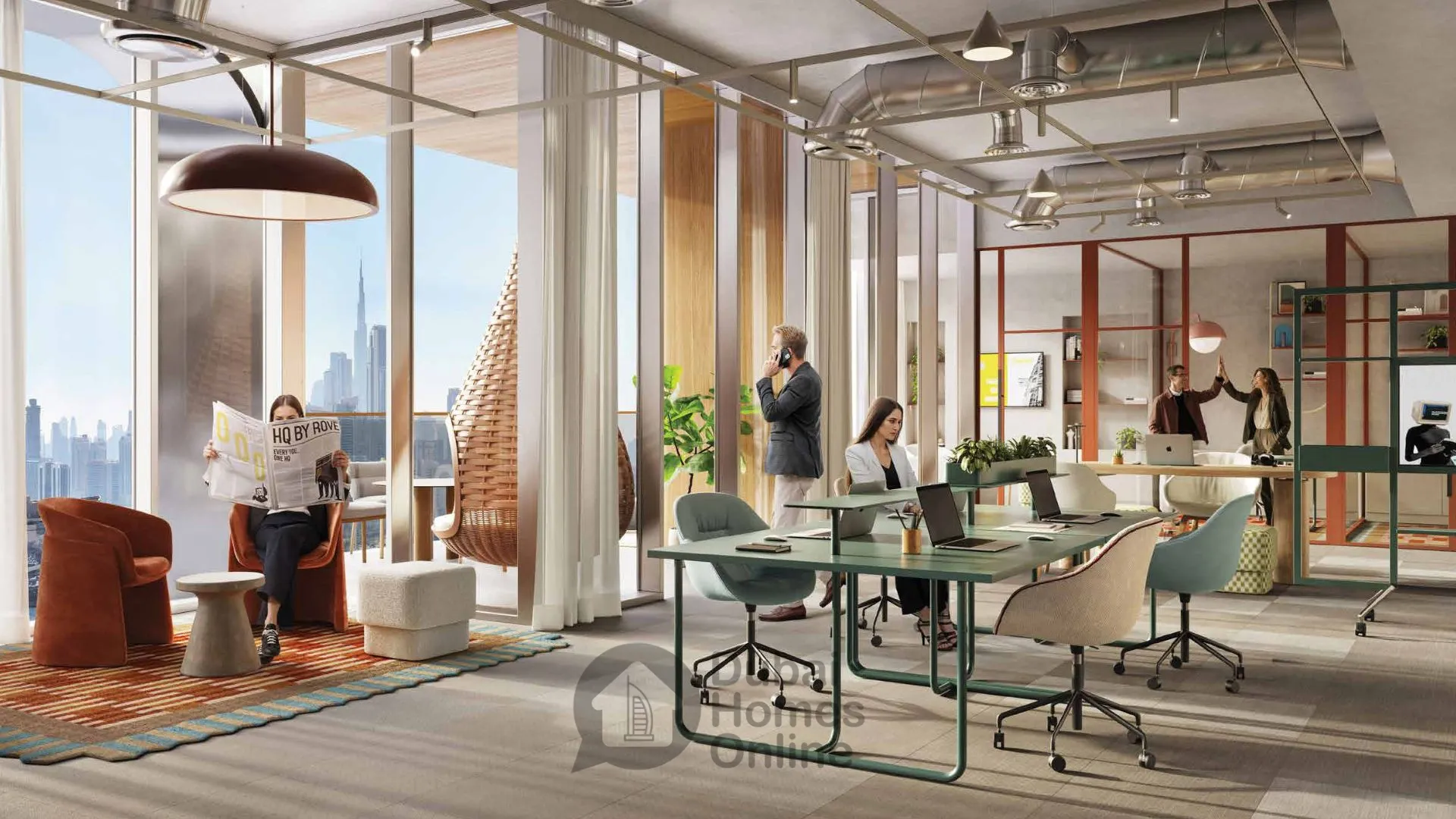 مكاتب اتش كيو من روف من شركة إرث للبيع في الخليج التجاري دبي