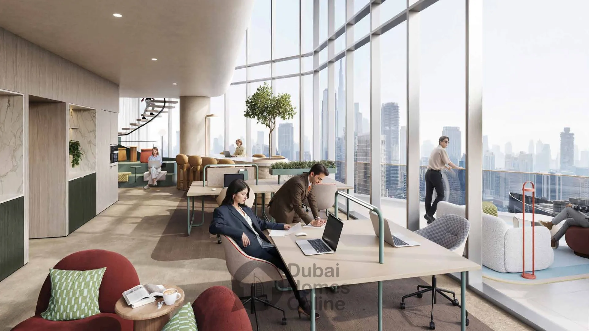 مكاتب اتش كيو من روف من شركة إرث للبيع في الخليج التجاري دبي