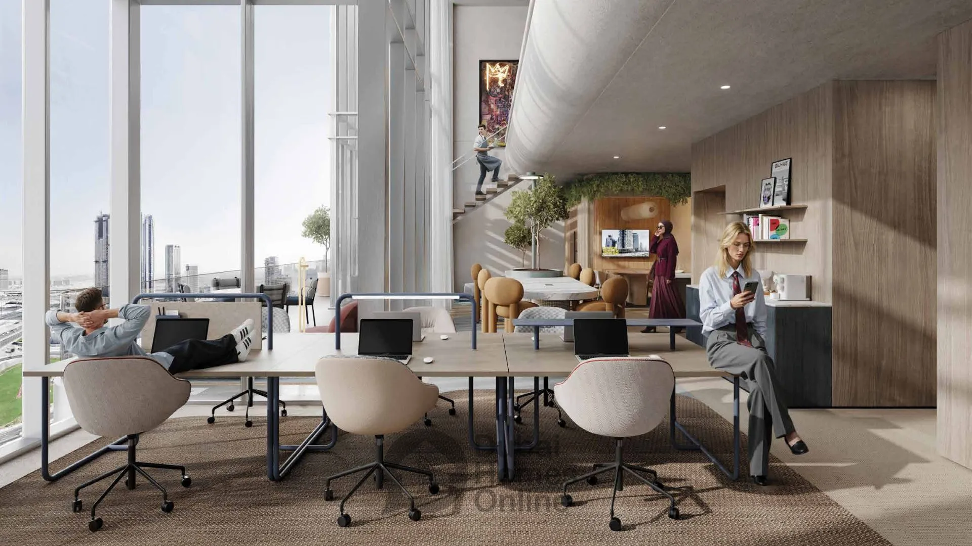 مكاتب اتش كيو من روف من شركة إرث للبيع في الخليج التجاري دبي