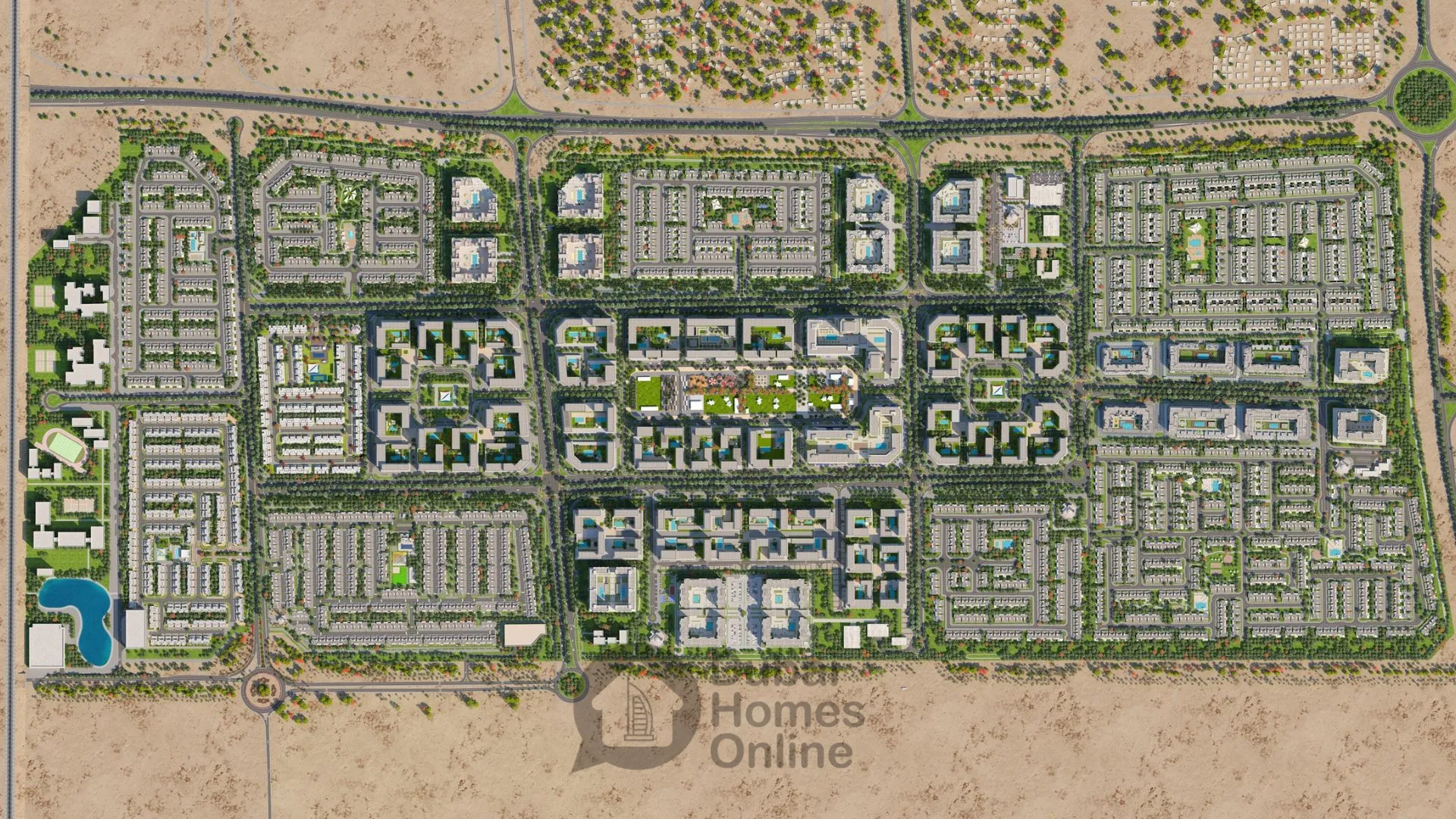 Nshama Rosewell Apartments For Sale at Town Square Dubai