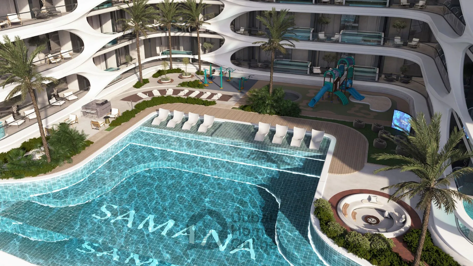 Samana Boulevard Heights Apartments For Sale at Dubailand