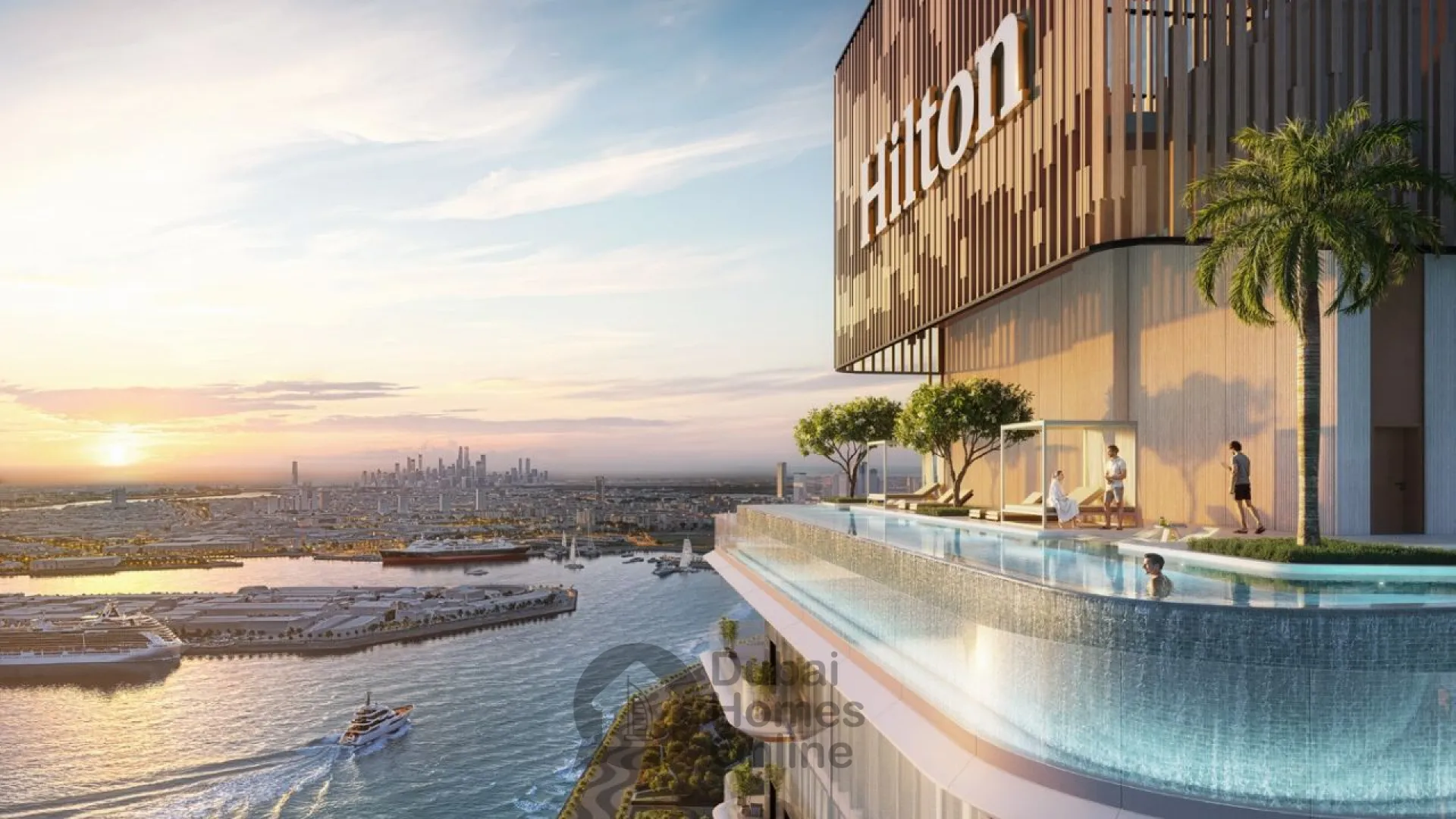 هيلتون ريزيدنسز من بريستيج ون للبيع في مدينة دبي الملاحية