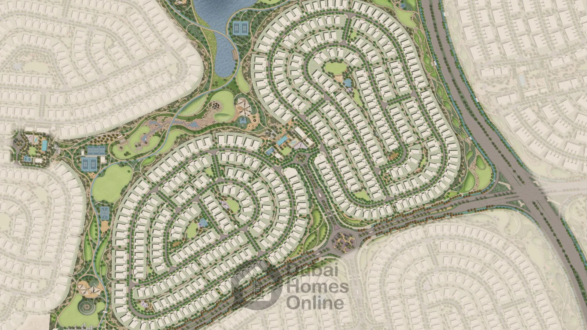 مشروع فلل سيرو 2 للبيع من إعمار في ذا هايتس دبي