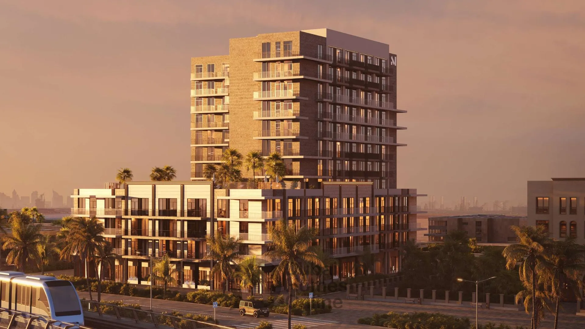 آپارتمان‌های متروپوینت برای فروش در مرکز جبل علی در دبی