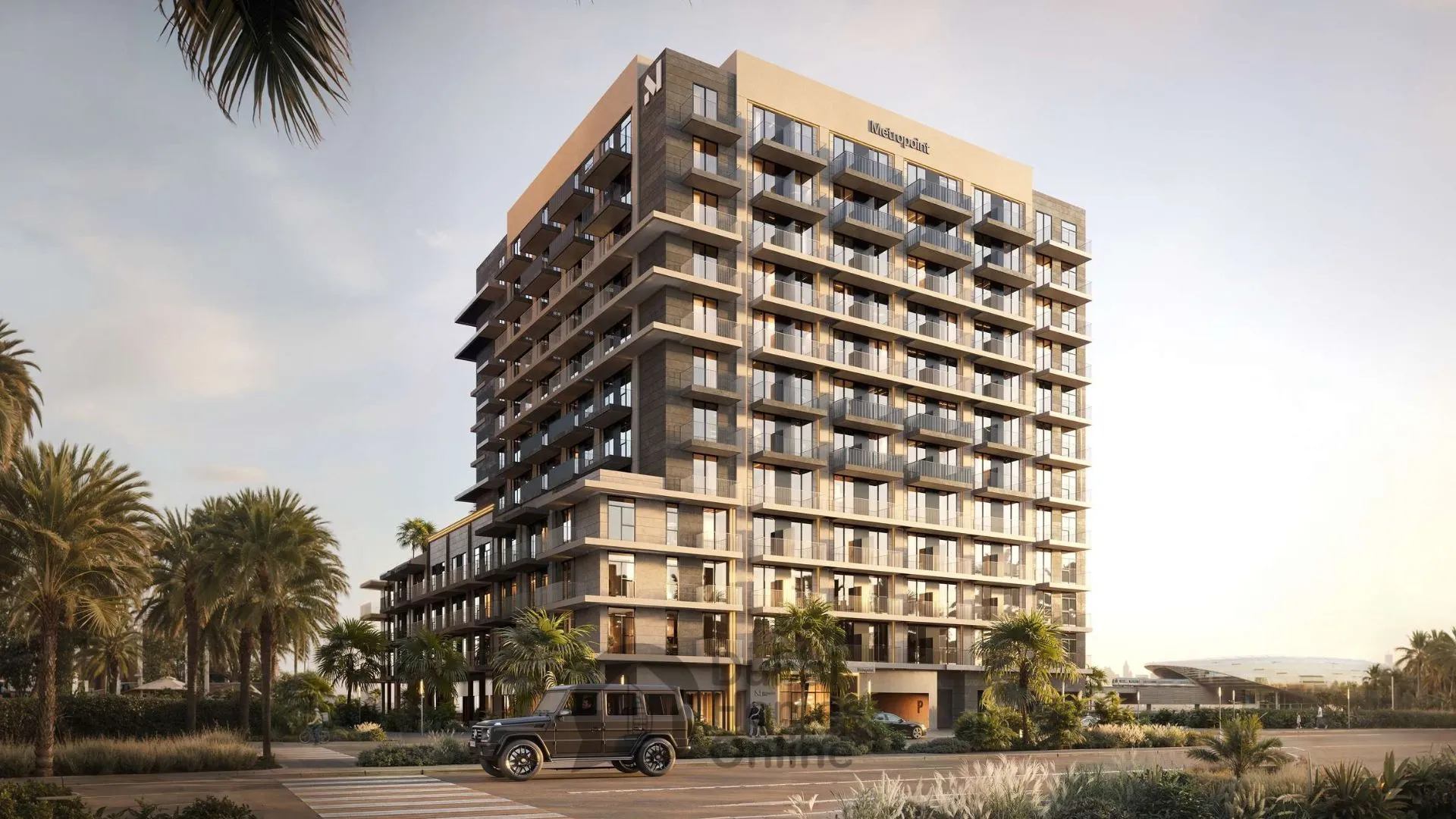 آپارتمان‌های متروپوینت برای فروش در مرکز جبل علی در دبی