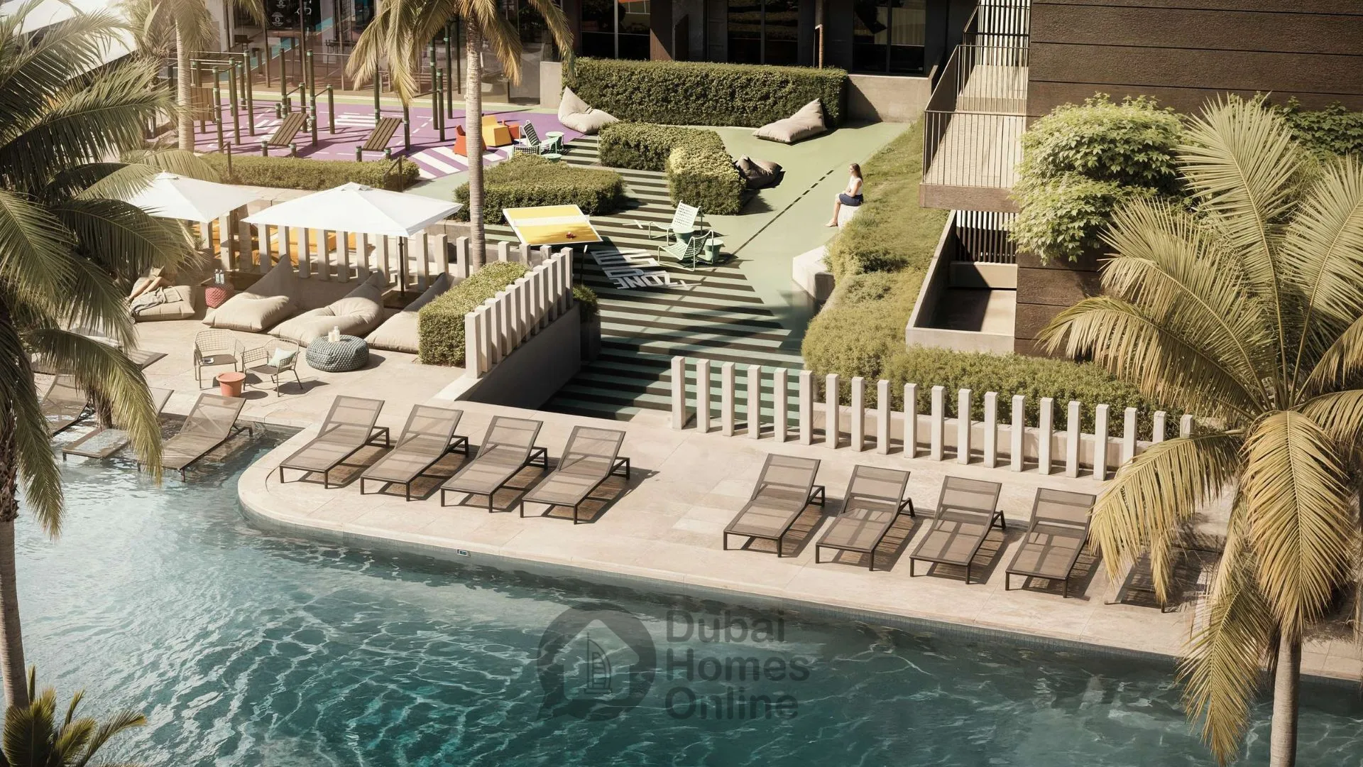 آپارتمان‌های متروپوینت برای فروش در مرکز جبل علی در دبی