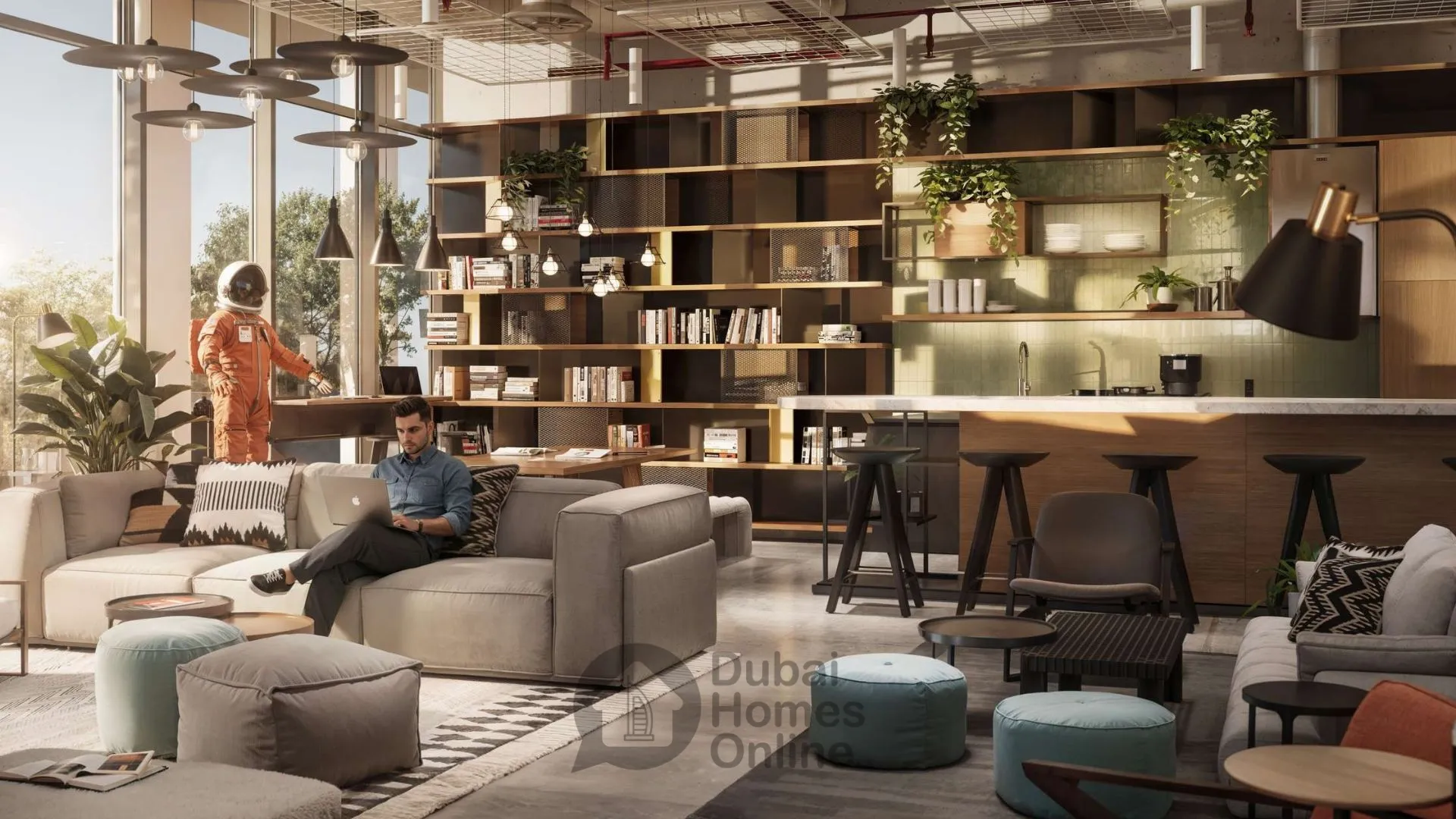 آپارتمان‌های متروپوینت برای فروش در مرکز جبل علی در دبی