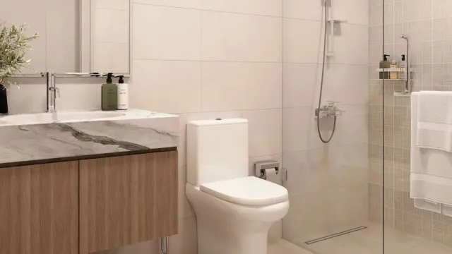 Полностью готовая студия на продажу в Beach Oasis 2 от Azizi в Dubai Studio City