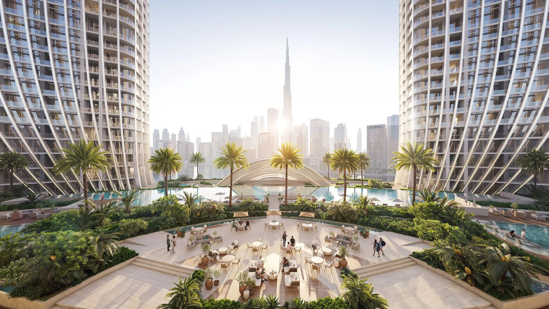 Exklusives Studio zum Verkauf im Binghatti Skyrise B, Business Bay – Blick auf den Kanal & Burj Khalifa
