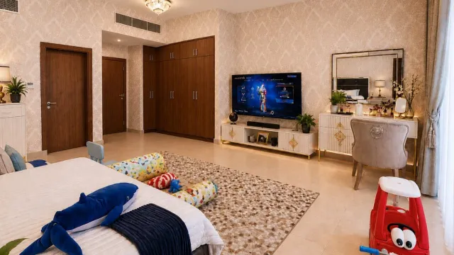 Эксклюзивная угловая вилла с 3 спальнями и частным садом на продажу в Oasis Villas, JVC