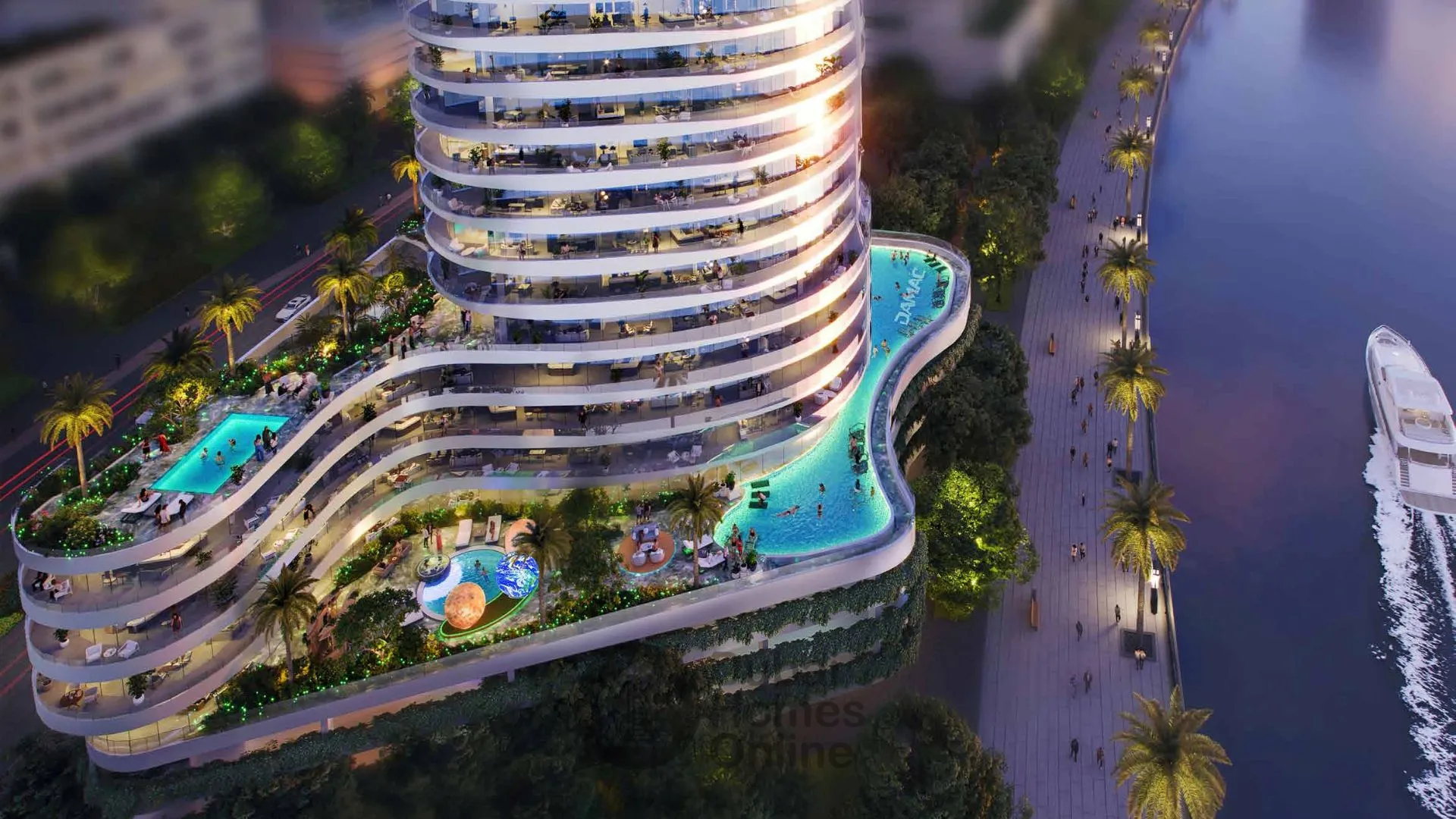 Canal Crown Apartments By Damac Properties at Business Bay in Dubai