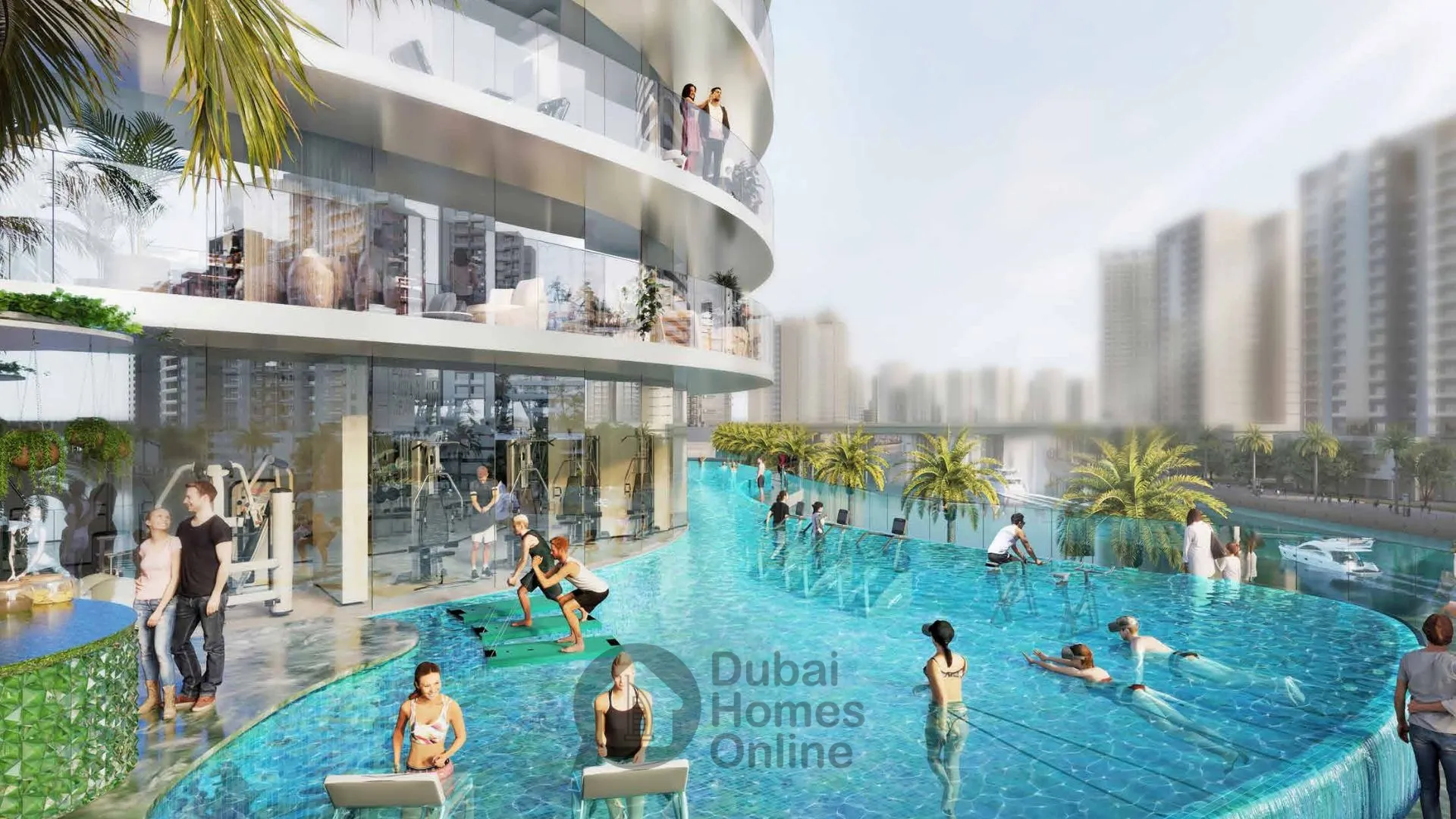 Canal Crown Apartments By Damac Properties at Business Bay in Dubai