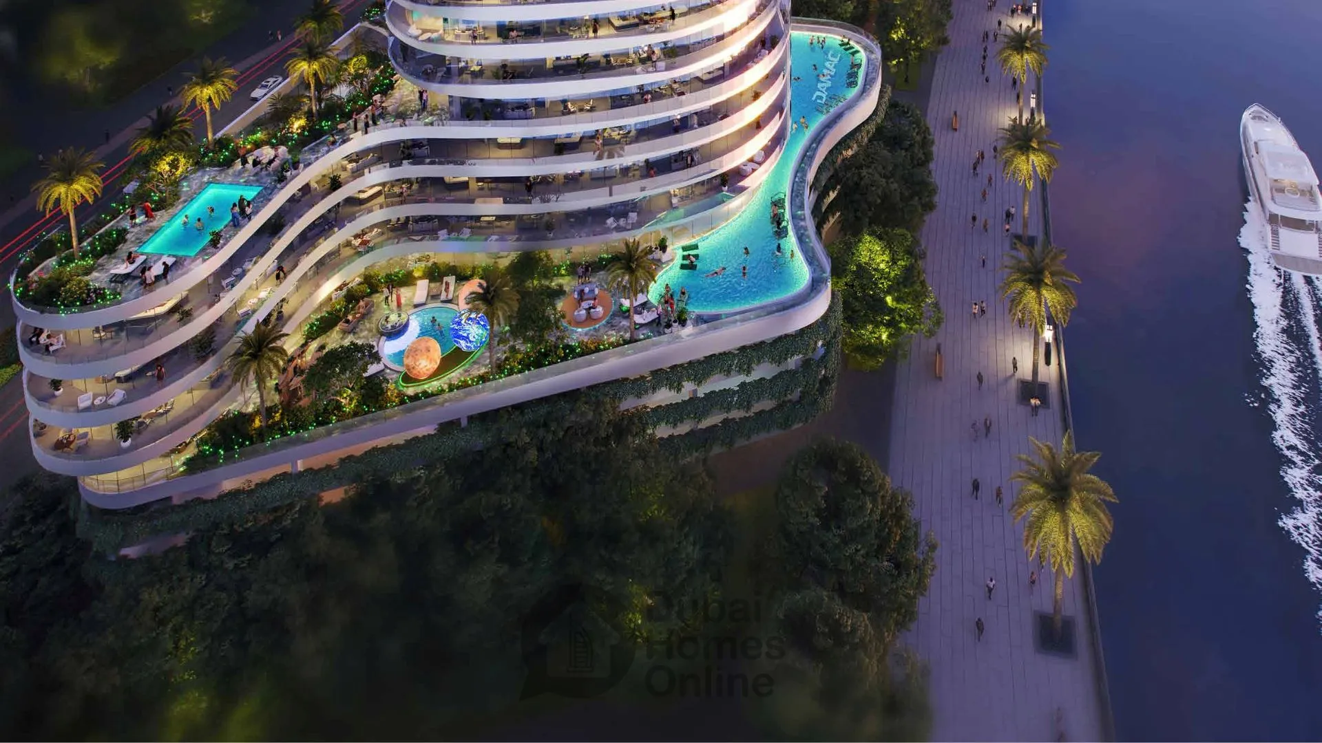 Canal Crown Apartments By Damac Properties at Business Bay in Dubai
