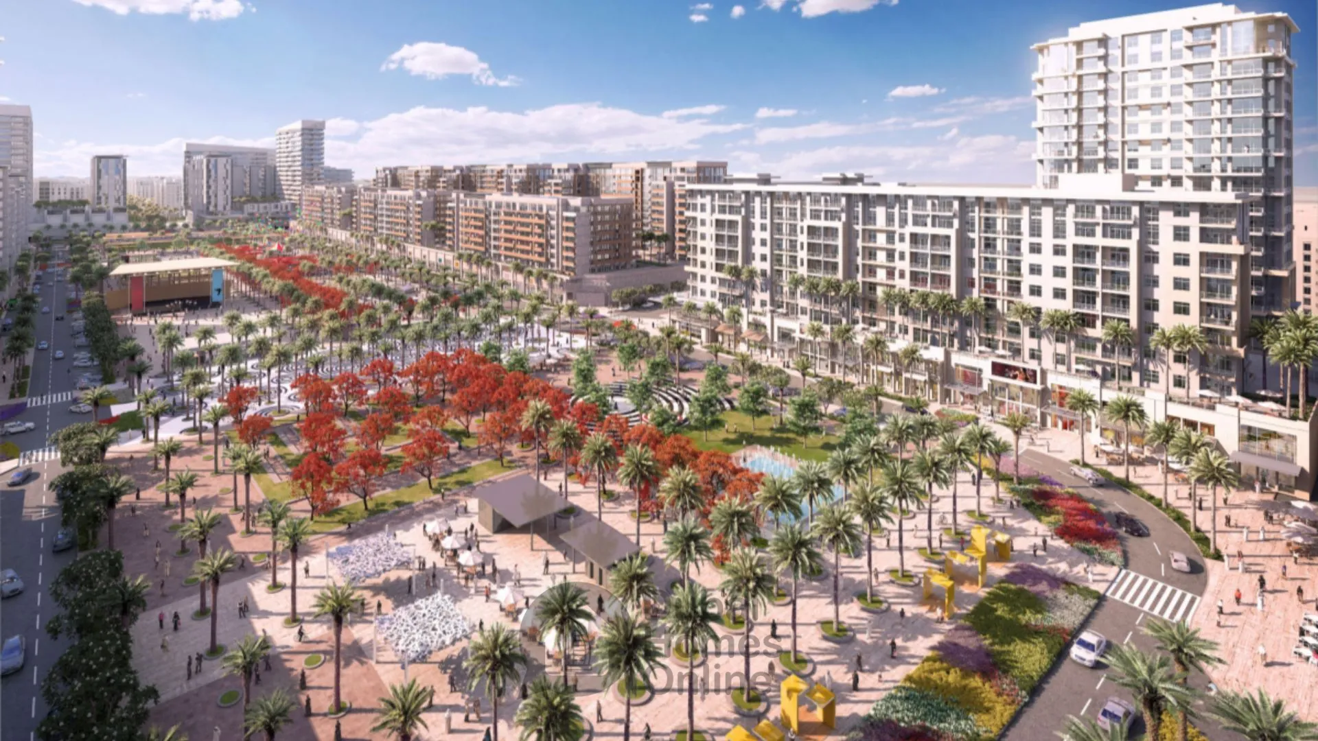 مشروع شقق نشاما هولاند جاردنز للبيع من نشاما في تاون سكوير دبي