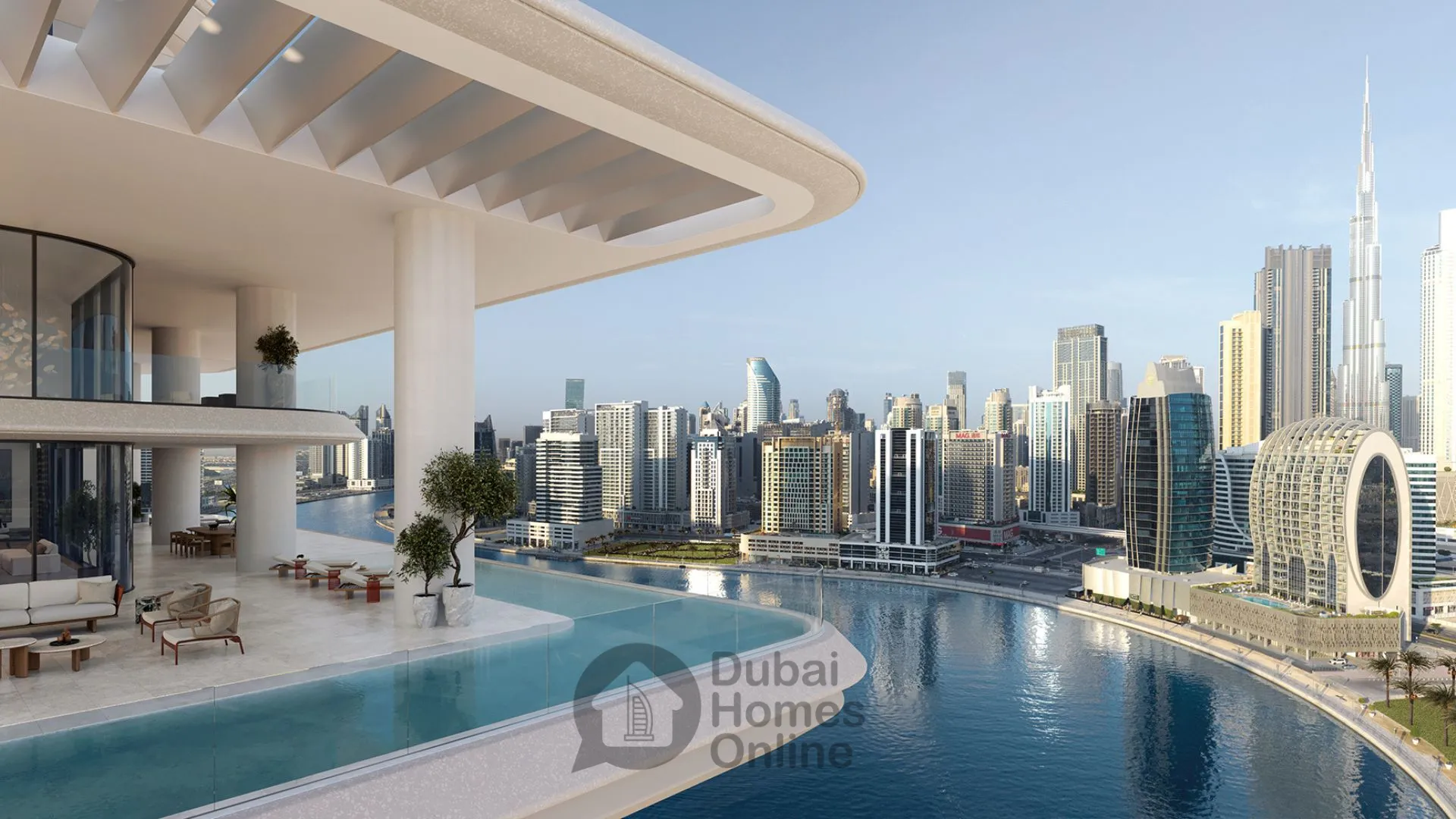 مشروع شقق فيلا للبيع من أمنيات في الخليج التجاري في دبي