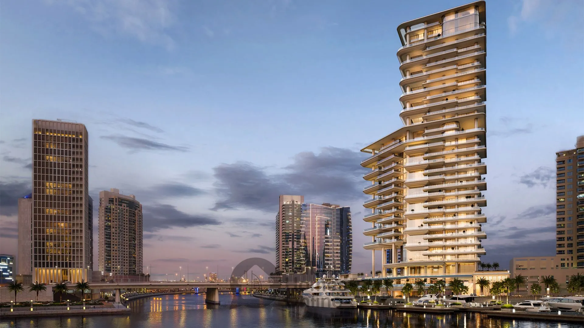 مشروع شقق فيلا للبيع من أمنيات في الخليج التجاري في دبي