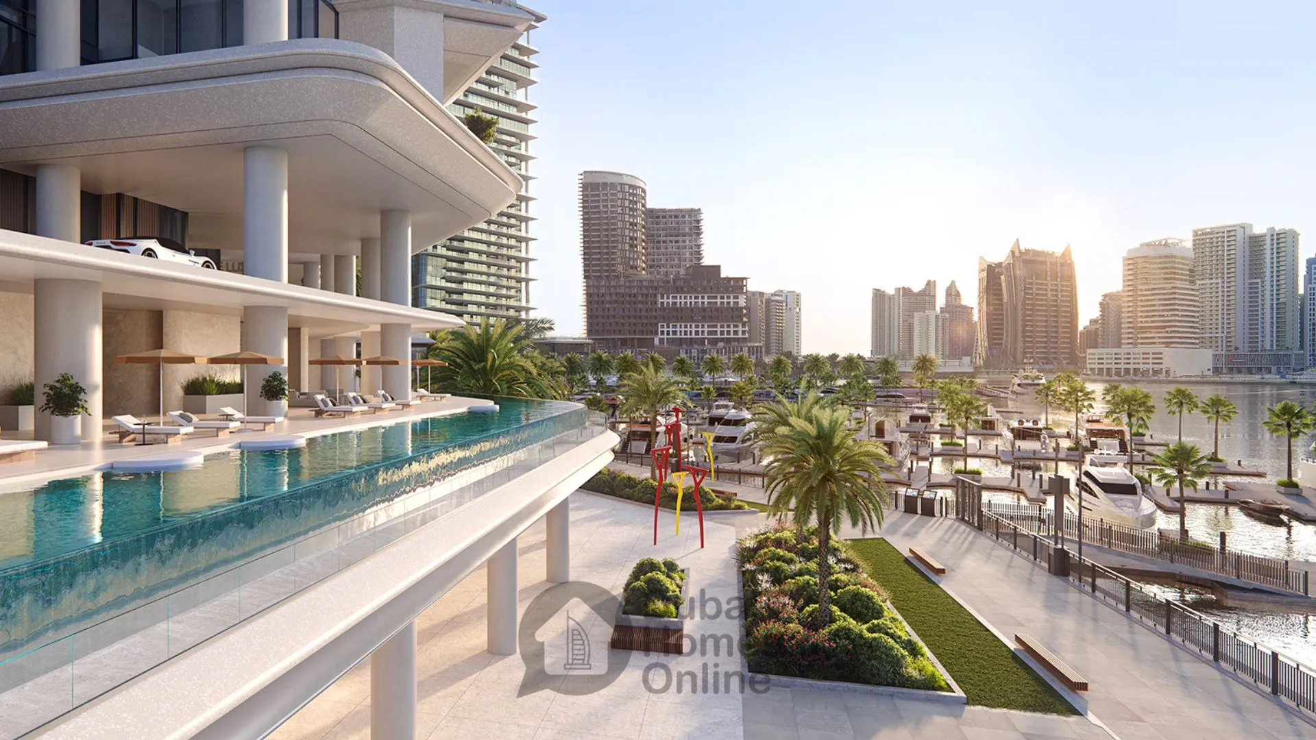 مشروع شقق فيلا للبيع من أمنيات في الخليج التجاري في دبي