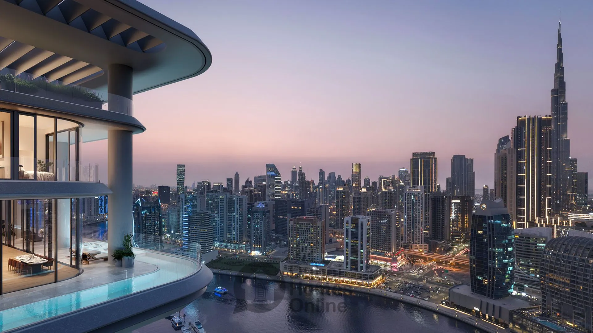 مشروع شقق فيلا للبيع من أمنيات في الخليج التجاري في دبي