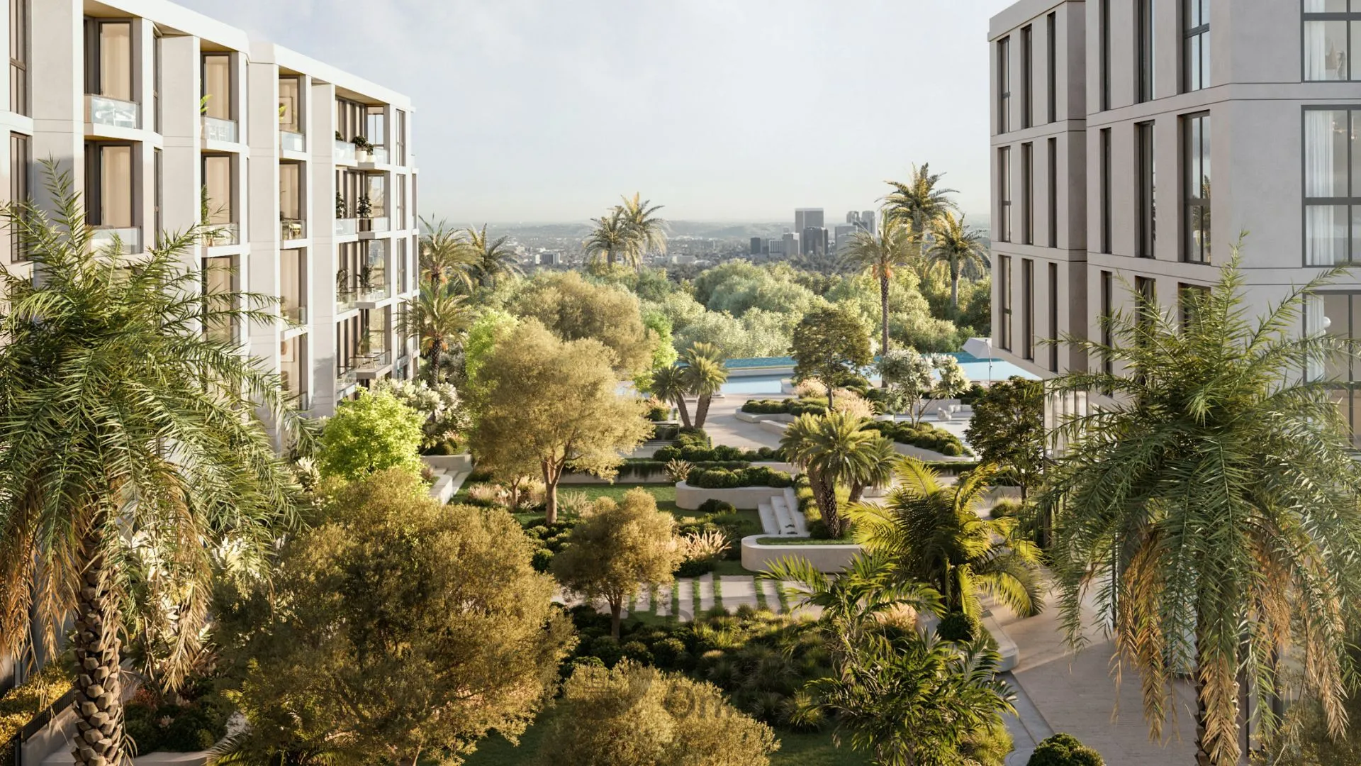 خرید خانه در پروژه مسکونی آپارتمان های تیرازو ترف هلدینگ در منطقه جی وی سی دبی