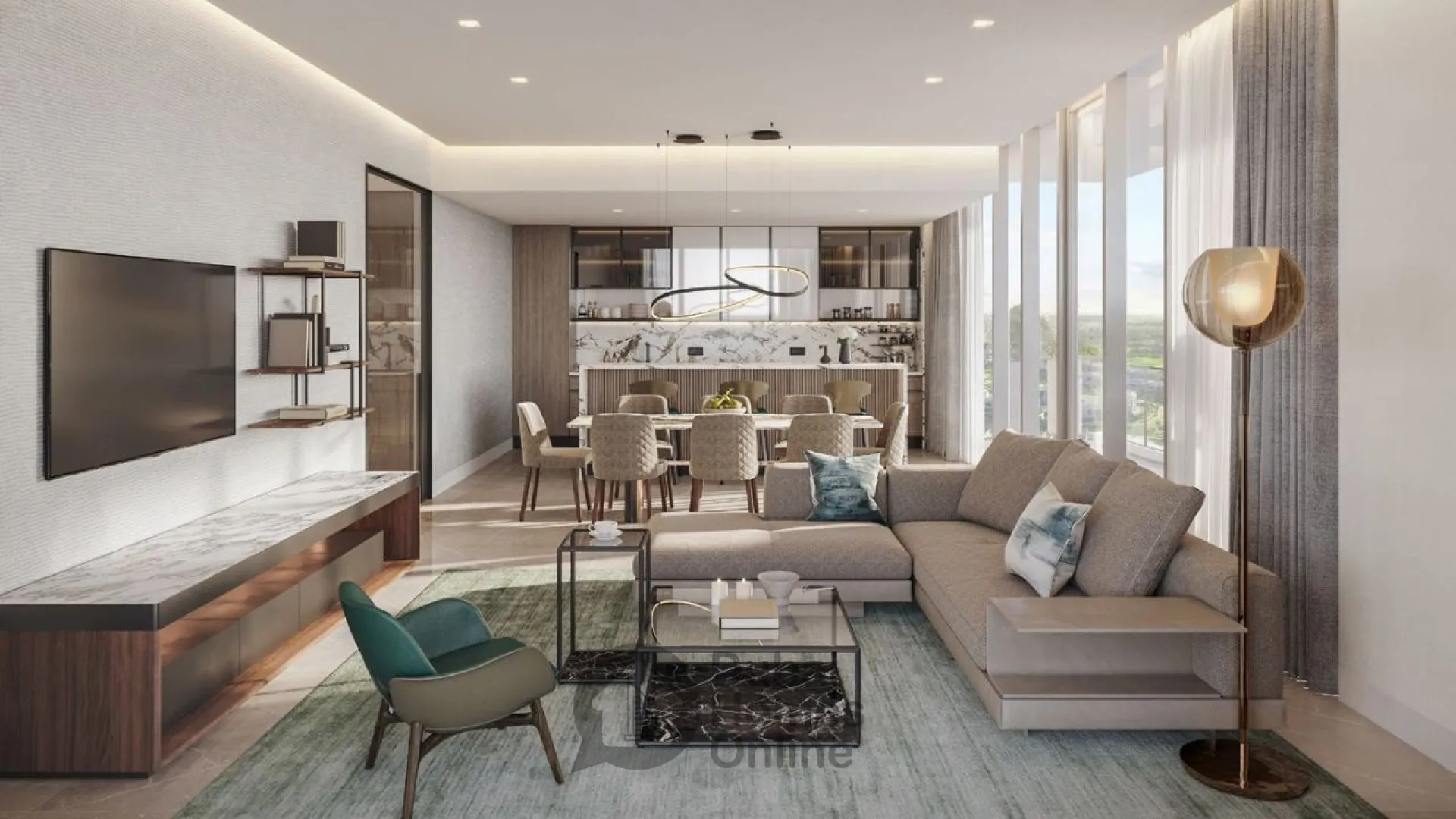 مشروع شقق جولف ريزيدنس للبيع من فورتيمو في دبي هيلز استيت