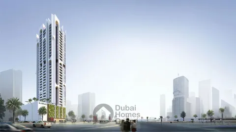 مشروع شقق برج إلبروس للبيع من تايجر في منطقة مثلث قرية جميرا في دبي
