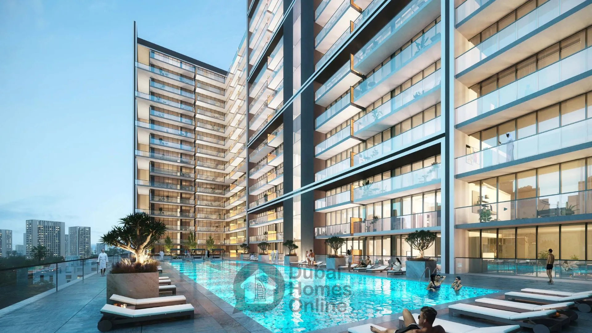 مشروع شقق بن غاطي عنبر للبيع من بن غاطي في قرية جميرا الدائرية في دبي