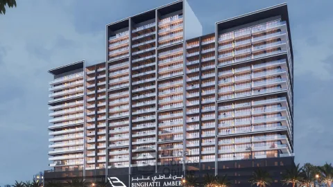 مشروع شقق بن غاطي عنبر للبيع من بن غاطي في قرية جميرا الدائرية في دبي