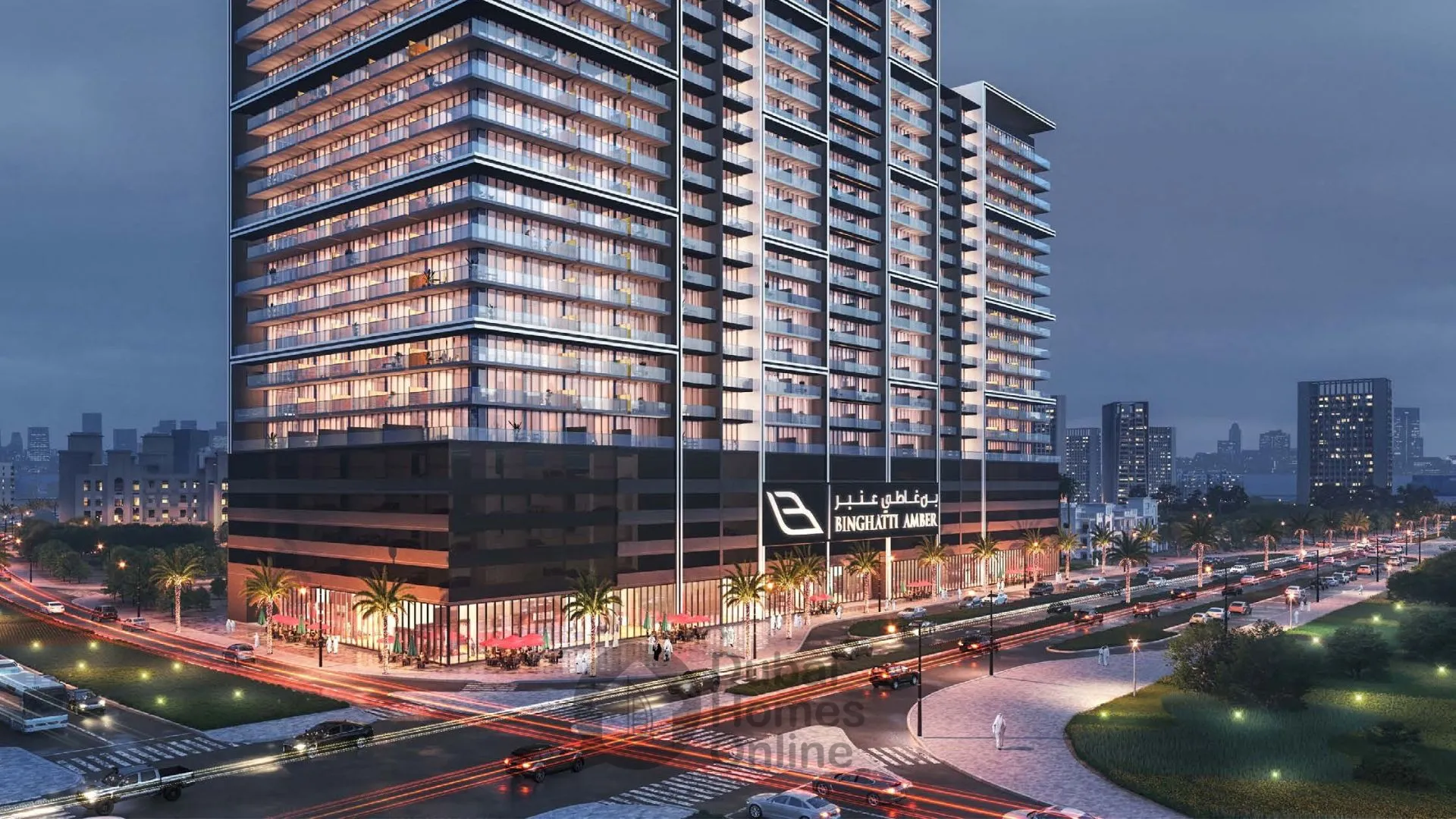 مشروع شقق بن غاطي عنبر للبيع من بن غاطي في قرية جميرا الدائرية في دبي