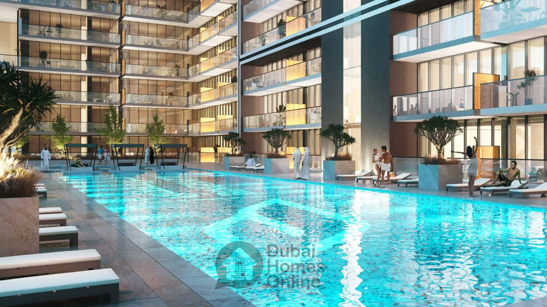 مشروع شقق بن غاطي عنبر للبيع من بن غاطي في قرية جميرا الدائرية في دبي